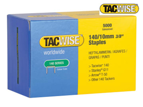 Tacwise (0342) 140 Galvanised Staples 10mm (Pack 5000)
