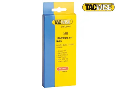 Tacwise (0360) 180 18 Gauge 20mm Nails (Pack 1000)