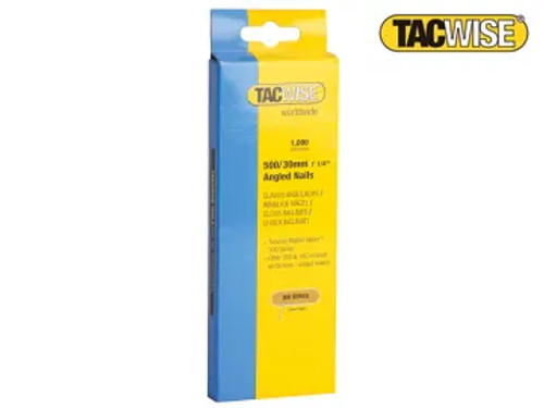 Tacwise (0481) 500 18 Gauge 30mm Angled Nails (Pack 1000)