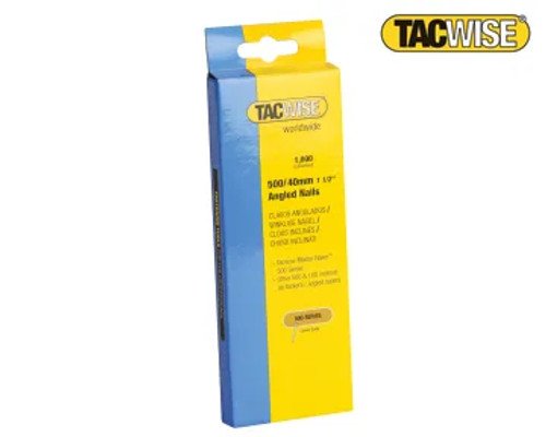 Tacwise (0483) 500 18 Gauge 40mm Angled Nails (Pack 1000)