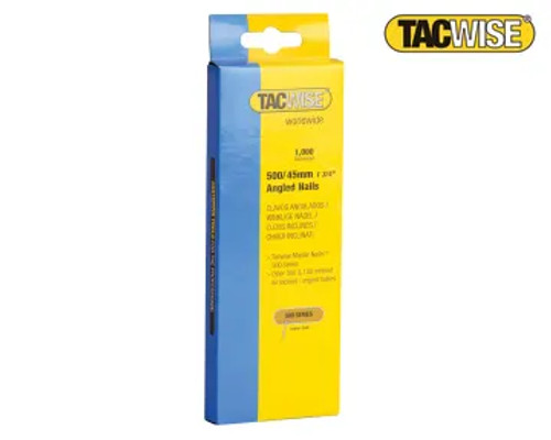 Tacwise (0484) 500 18 Gauge 45mm Angled Nails (Pack 1000)