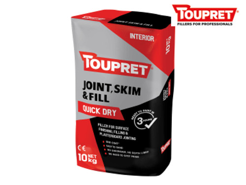 Toupret (FGBJSR10GB) Quick Dry Joint Skim & Fill 10kg