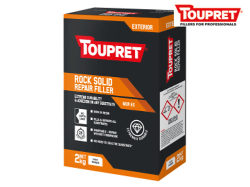 Toupret (TTMUX02GB) Exterior Rock Solid Repair Filler 2kg