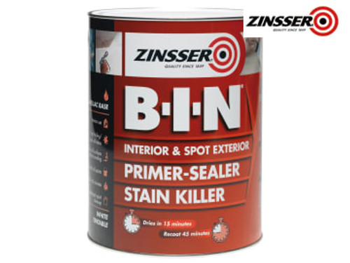 Zinsser (ZN7020001E1) B.I.N Primer, Sealer & Stain Killer Paint White 500ml