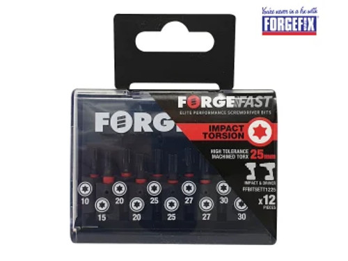 ForgeFix (FFBITSETT1225) ForgeFast TORX Impact Bit Set, 12 Piece