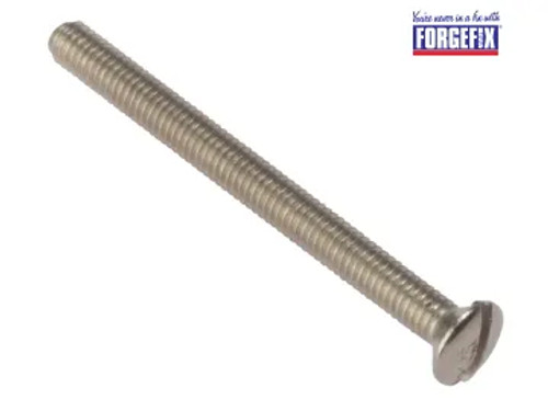 ForgeFix Socket Screw Slotted Raised Head Nickel Plated