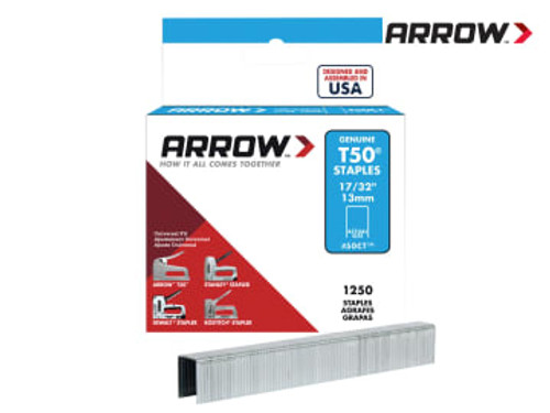 Arrow (A50CT24) T50 Staples Ceiltile 13mm (Box 1250)