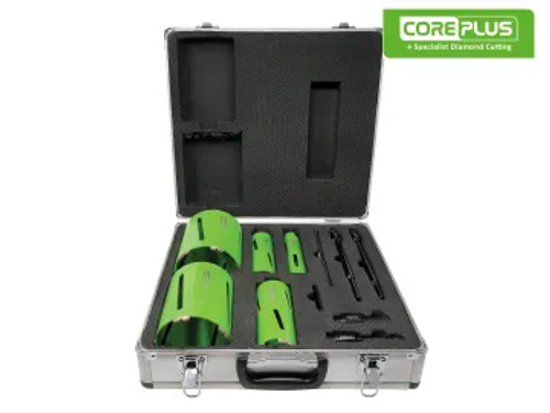 CorePlus (CORDCDKIT11) DCDKIT11 Diamond Dry Core Drill Bit Set, 11 Piece