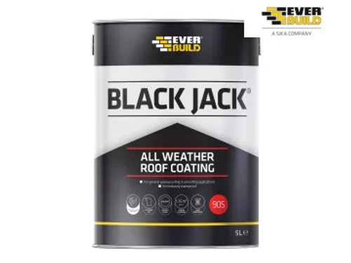 Everbuild Black Jack 905 All Weather Roof Coating 5 litre