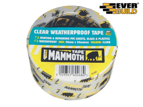 Everbuild Weatherproof Tape 50mm x 10m Clear