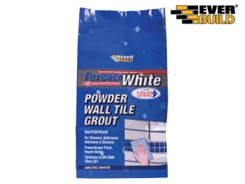 Everbuild Forever White Powder Wall Tile Grout 3kg