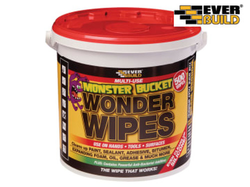 Everbuild Monster Wonder Wipes (Tub 500)