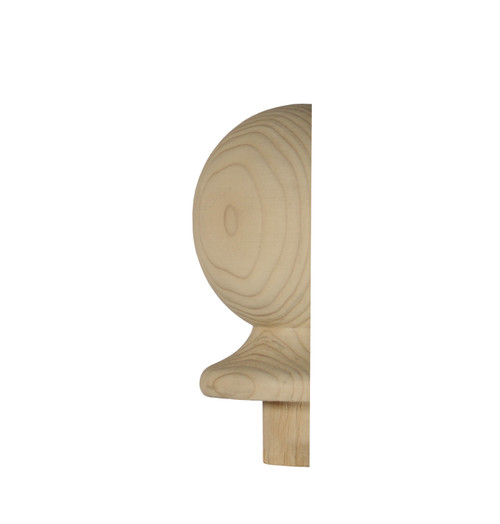 Richard Burbidge NC2/90HALF - Hemlock Ball Half Newel Cap 90