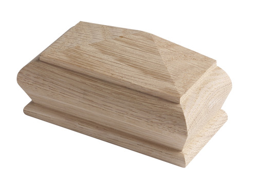 Richard Burbidge WONC7HALF - White Oak Pyramid Half Newel Cap 90