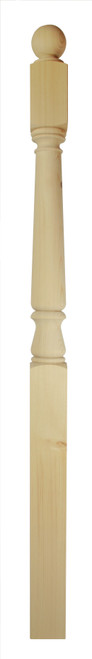 Richard Burbidge CNP1330PHALF - Pine Complete Half Newel Post 82 1330