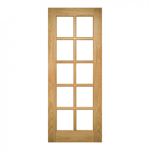 Deanta Bristol Unfinished Oak Glazed Interior Door