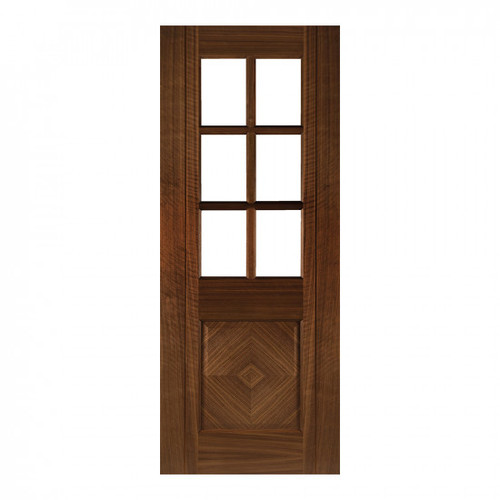 Deanta Kensington Prefinished Walnut Glazed Interior Door