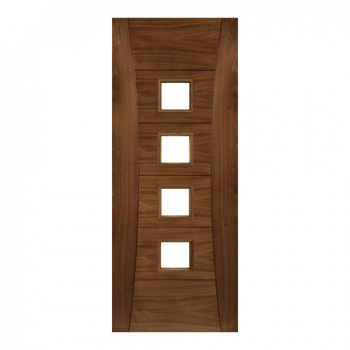 Deanta Pamplona Prefinished Walnut Glazed Fire Door