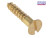 ForgeFix Wood Screw Slotted CSK - Solid Brass