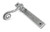 Pewter Monkeytail Slimline Lever Espag. Latch - RH