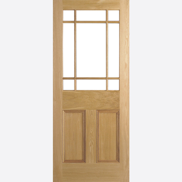 LPD Downham 9L Unglazed Unfinished Oak Doors