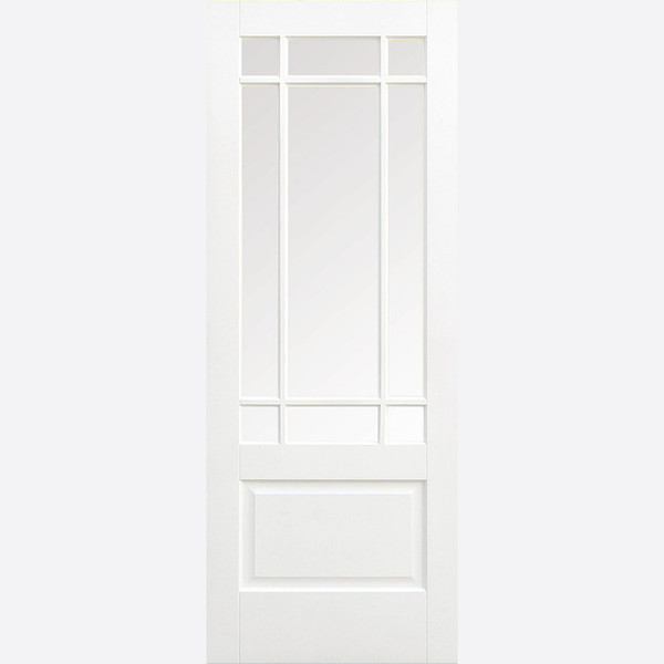 LPD Downham 9L Glazed Primed White Doors