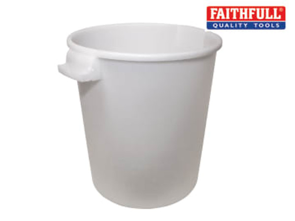Faithfull (FAI10GBUCKET) Builder's Bucket 50 litre (10 gallon) - White
