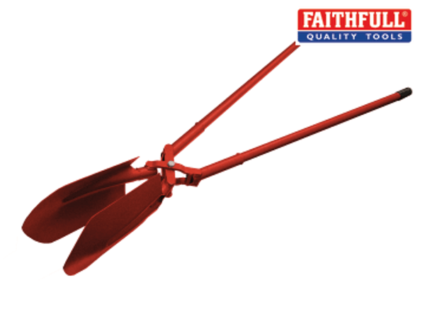 Faithfull (FAIASPHDSA) All Steel Posthole Digger (Scissor Action) 210mm (8in)