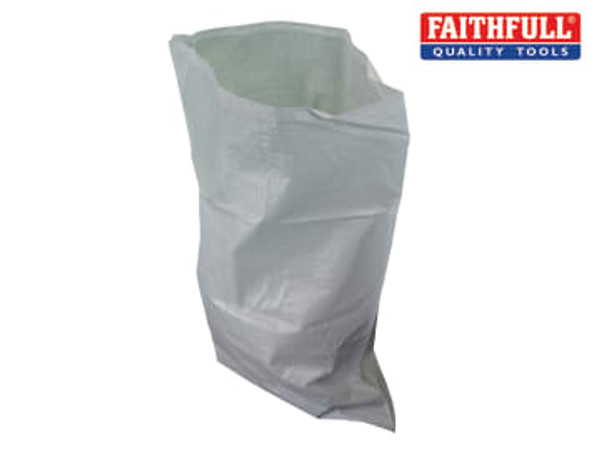 Faithfull (FAIBAGRS5W) Woven White Rubble Sacks (Pack 5)