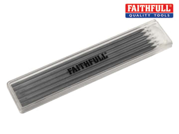 Faithfull (FAICPLRRFILB) Black Pencil Marking Refill Pack, 6 Piece