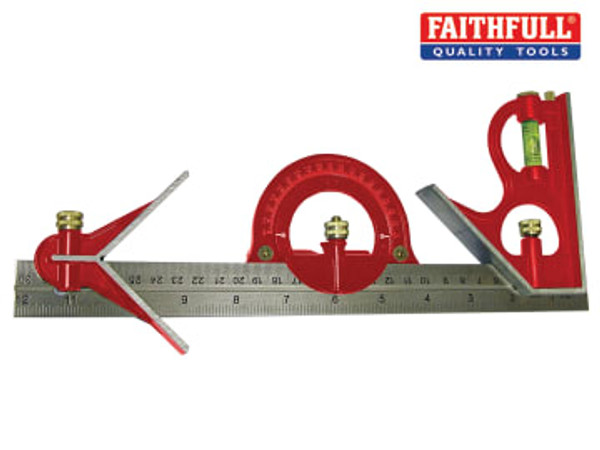 Faithfull (FAICS300SET) Combination Square Set 300mm (12in)