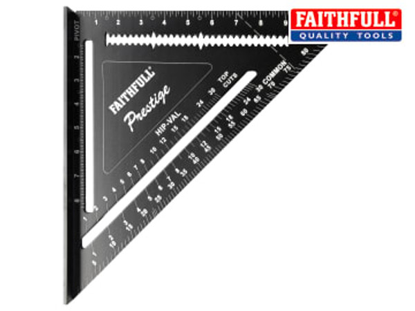 Faithfull (FAICSQ12CNC) Prestige Quick Square Black Aluminium 300mm (12in)