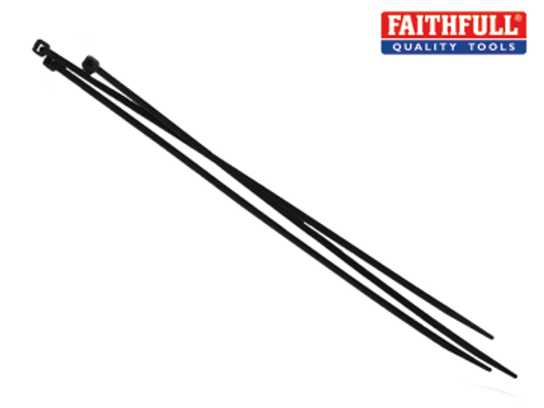 Faithfull (FAICT150B) Cable Ties Black 3.6 x 150mm (Pack 100)