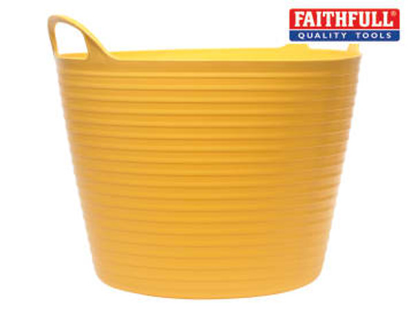 Faithfull (FAIFLEX28Y) Flex Tub 28 litre - Yellow