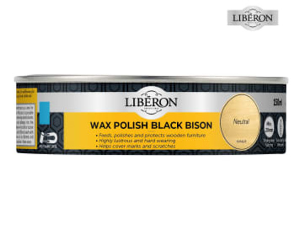 Liberon (126871) Black Bison Wax Paste Neutral 150ml