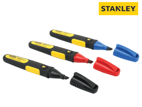 STANLEY (0-47-315) FatMax Chisel Tip Marker (Pack 3)