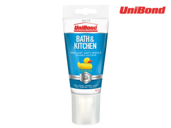 UniBond (2675549) Healthy Kitchen & Bathroom Anti Mould Sealant White Tube 147g