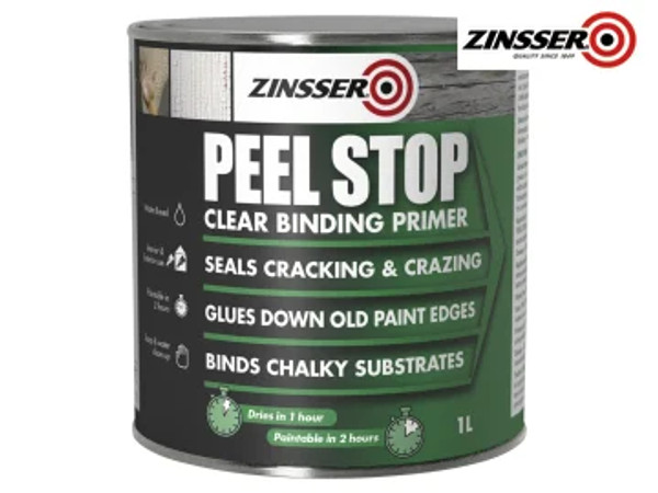 Zinsser (ZN7180001D1) Peel Stop Clear Binding Primer Paint 1 litre