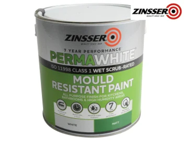 Zinsser (ZN7070001C1) Perma-White Interior Paint Matt 2.5 litre