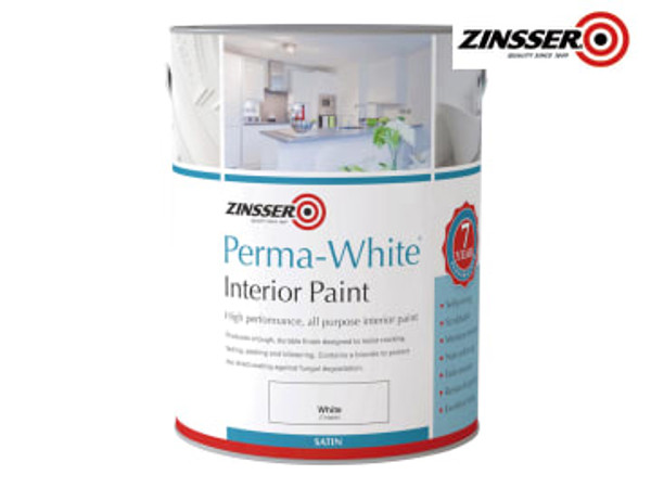Zinsser (ZN7050001D1) Perma-White Interior Paint Satin 1 litre
