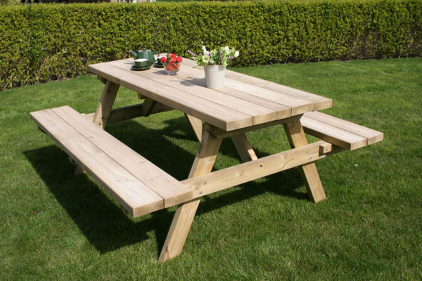Hutton Commercial Rectangular Picnic Table