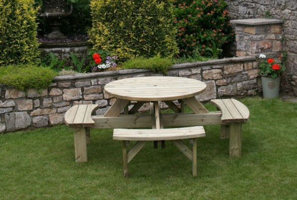 Hutton Supported Round Picnic Table