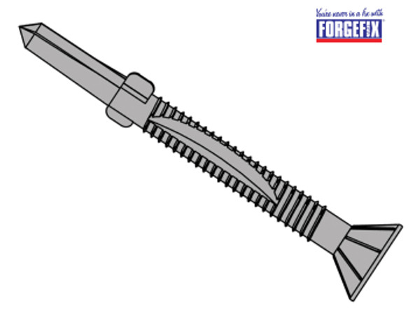 ForgeFix TechFast Timber to Steel CSK/Wing Screw
