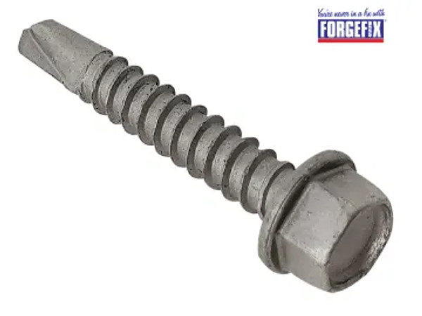 ForgeFix TechFast Roofing Sheet to Steel Hex Screw - Box of 100