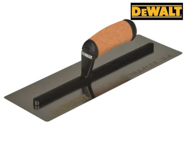 DeWALT Drywall Leather Handle 0.4mm FLEX Stainless Steel Flat Trowel