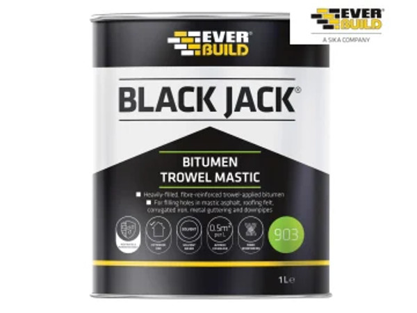 Everbuild Black Jack 903 Bitumen Trowel Mastic