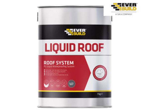 Everbuild Aquaseal Liquid Roof Slate Grey 7kg