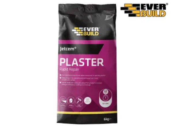 Everbuild Jetcem Quick Set Patching Plaster (Single 6kg Pack)