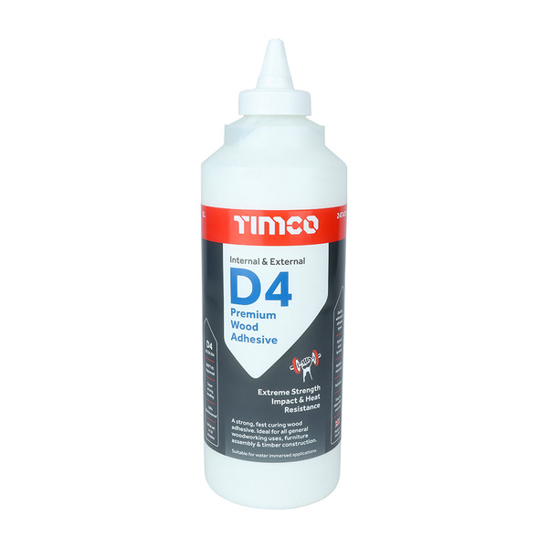 Timco 1L Internal & External D4 Premium Wood Adhesive (247471)