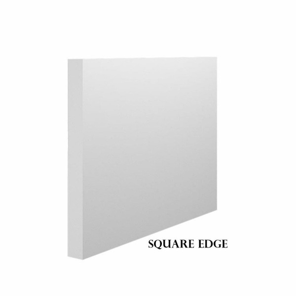Square Edge - White Primed MDF Skirting & Architrave - 18mm x 119mm (5 Inch) x 4.4m